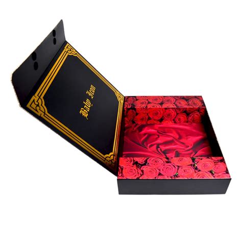 Luxury Customized Shape Matte Black Box With Gold Foil Corrugated Paper