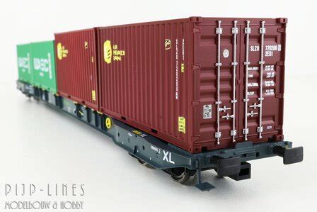 Igra Model Mfd Rail Containerdraagwagen Type Sggnss Xl Pijp