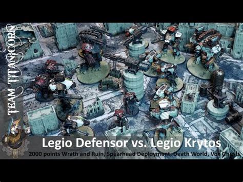 Legio Defensor Vs Legio Krytos 2000 Points Adeptus Titanicus