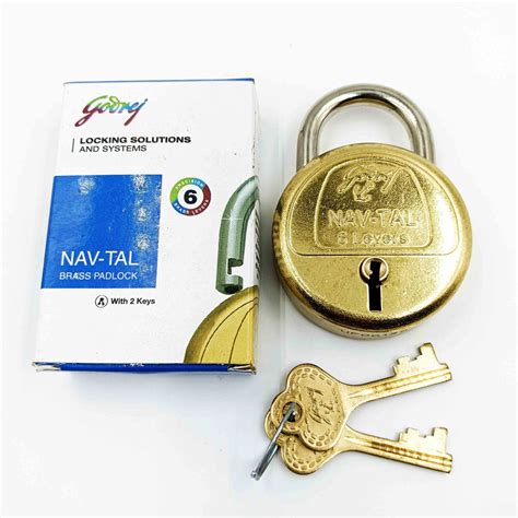 Godrej Padlock 2775 Solid Brass 1 Year Warranty