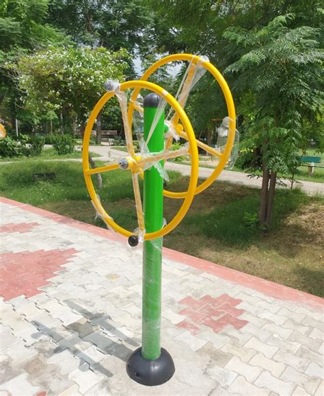 Mild Steel Double Wheel Outdoor Gym At Rs In Jalandhar Id