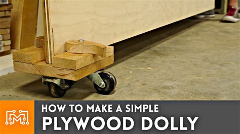 How To Make Simple Plywood Dolly Woodworking I Like To Make Stuff