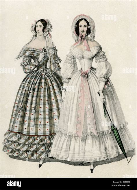 Mode XIXe siècle mode féminin Autriche lithographie Vienne 1830