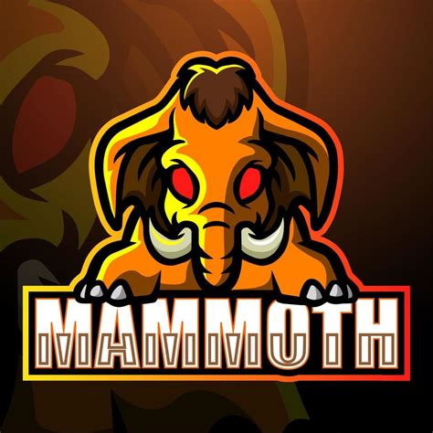 Mammoth Mascot Esport Logo Design 5436885 Vector Art At Vecteezy