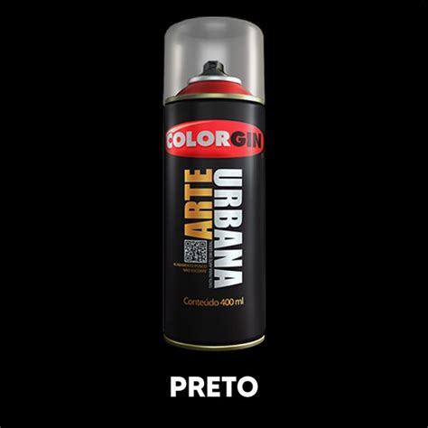 Spray Arte Urbana 400ml Preto Viva Cor Tintas