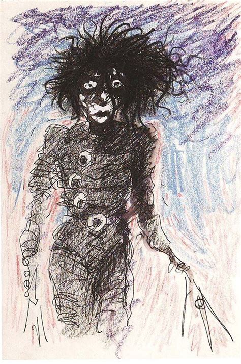 Historyinpix Tim Burtons Concept Art For Edward Scissorhands 1990 Wtm2eibpkw