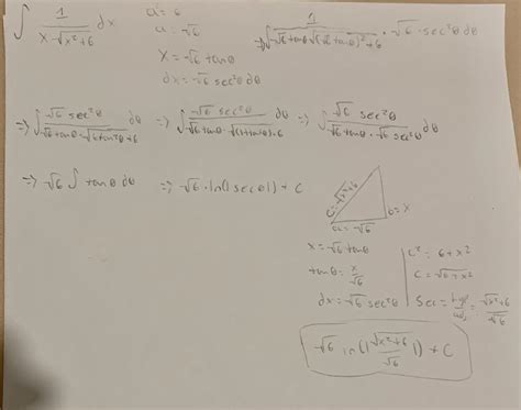 [University Calculus 2] Trig Sub Integral Question : r/HomeworkHelp