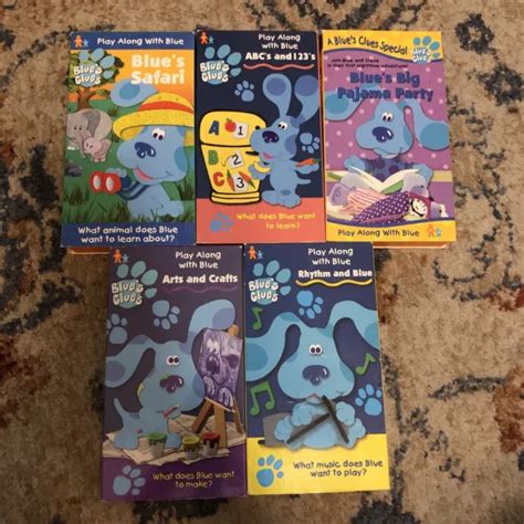 Lot Of Blues Clues Vhs Tapes Nickelodeon Blues Safari Rhythm And Blue