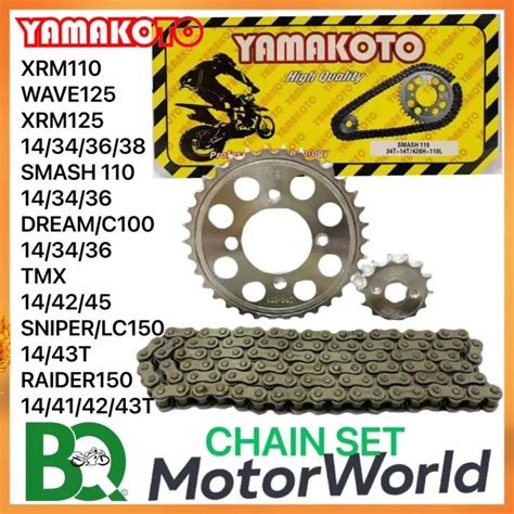 Chain Set Sprocket Yamakoto For Xrm Wave Smash Dream Tmx Raider