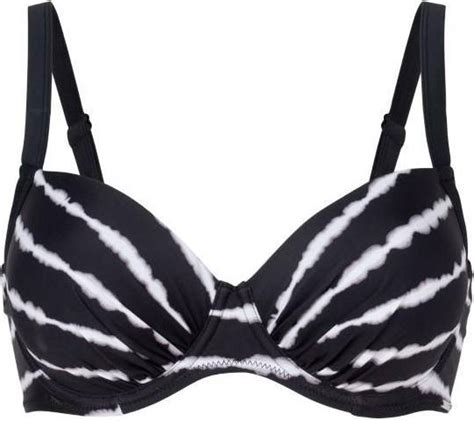 Wiki Balconette Bikini Top Black White Priser