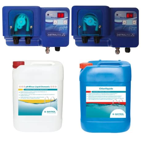 Pack R Gulateur Automatique Ph Et Chlore Astralpool Bidon L