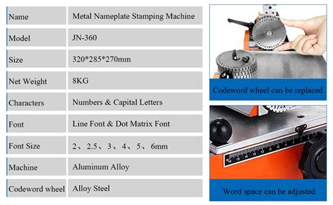 Amazon Manual Nameplate Metal Label Stamping Printer Machine