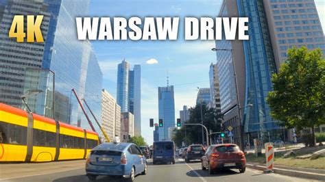 Warsaw Summer Drive Ultra Hd K Fps Virtual Driving Tour In