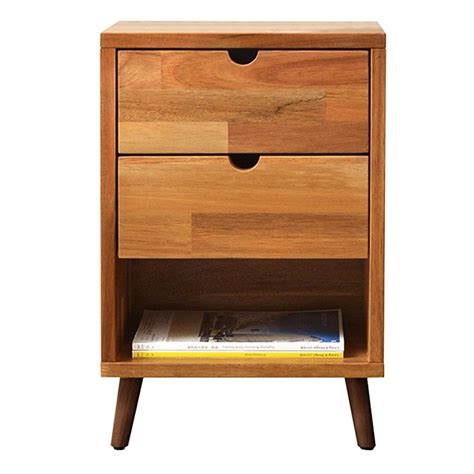 Domo Acacia Timber Bedside Table Timber Bedside Table Wood Bedside