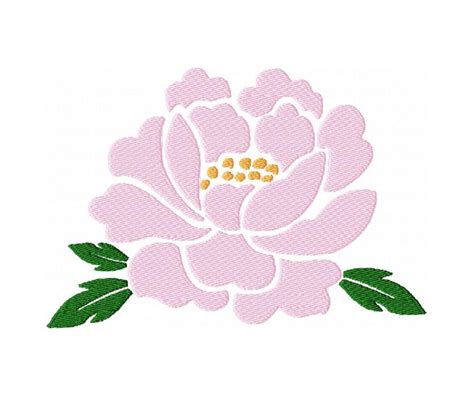 Peony Machine Embroidery Design Creative Floral Embroidery Peony With