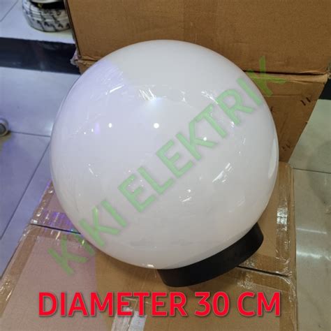 Kap Lampu Taman Bulat Diameter Cm Inch Waterproof Anti Pecah