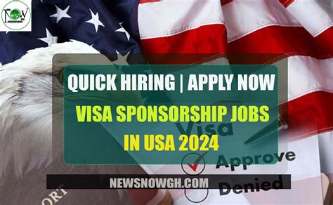 Visa Sponsorship Jobs In Usa Quick Hing Apply Now