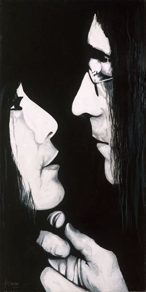 Original John Lennon and Yoko Ono Black and White Painting - Etsy