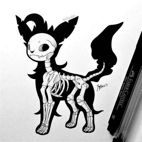 Skeletal Leafeon V2 By Wolfjayden On Deviantart