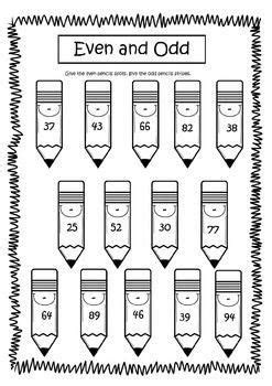 Printable Worksheets Odd And Even Numbers For Kids - Tedy Printable ...