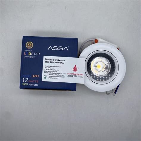 Jual LAMPU DOWNLIGHT ASSA SPOTLIGHT COB 12W 12 W 12WATT 12 WATT