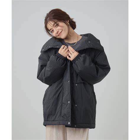 キューティーブロンド Cutie Blonde 中綿スタンドカラーコクーンシルエットブルゾン グレージュ 050 ファッション通販 MAGASEEK マガシーク