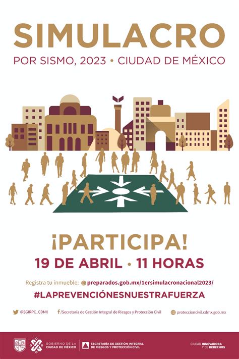 Cuándo se llevará a cabo el primer simulacro nacional 2023 en México