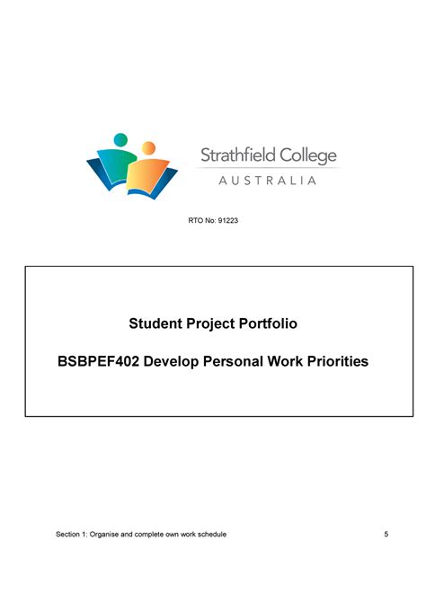 Bsbpef Project Portfolio Jack Collins Rto No Student