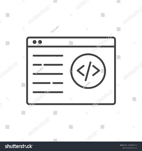 programming icons symbol vector elements infographic stock vector