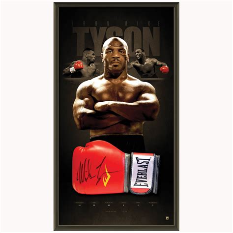 Mike Tyson Signed Official Boxing Glove Box Framed World Champion 39