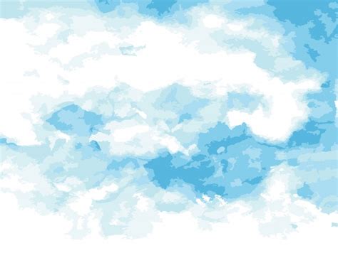 青空の水彩画背景素材 無料イラスト素材素材ラボ