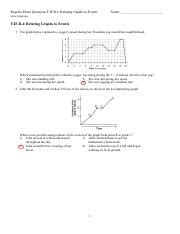 Jamaria Freeman Relating Graphs To Events Pdf Regents Exam