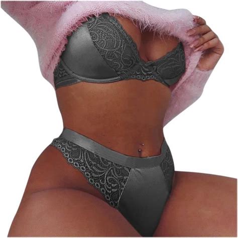 Femmes Mode Dentelle Gilet Creux Maille See Through Push Up Sexy Sous