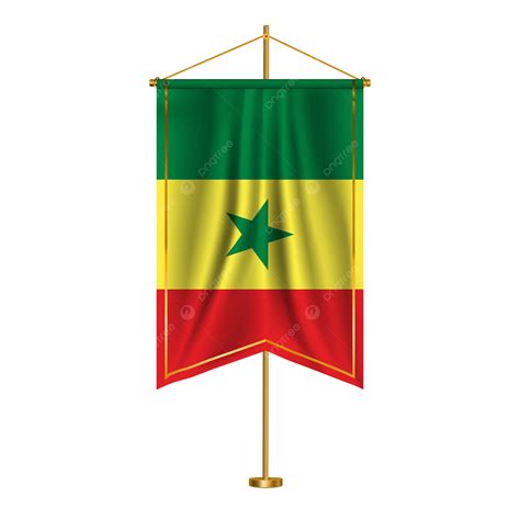 Senegal National Flag With Transparent Vector, Senegal, Senegal Flag ...