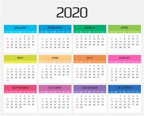 Calendrier 2020 Et Calibre 2021 12 Mois Incluez L V Nement De Vacances