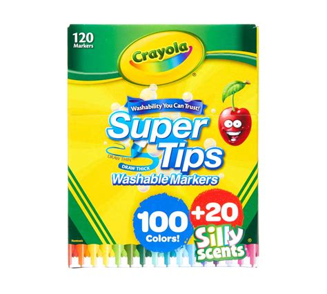 Super Tips Washable Markers With Silly Scents Crayola