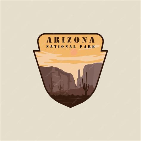 Premium Vector Arizona Emblem Logo Vector Illustration Template