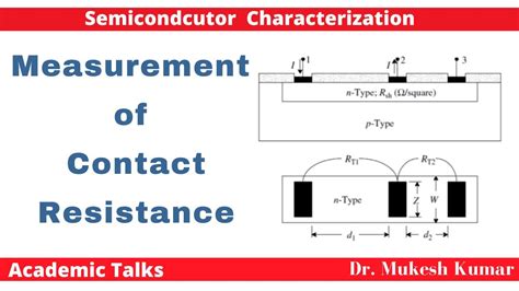 Contact Resistance Measurement Metal Semicondcutor Contact