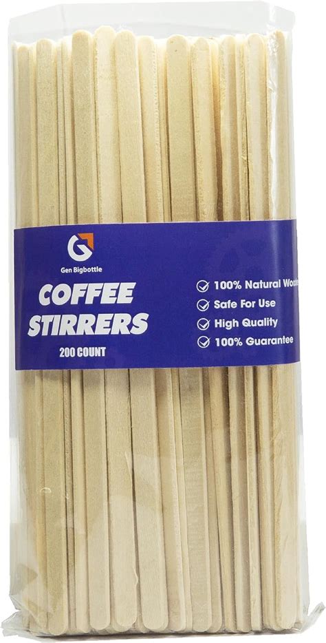 Amazon Gen Bigbottle Inch Premium Wooden Coffee Stirrer Sticks