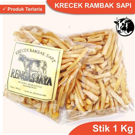 Jual Kerupuk Kulit Sapi Kg Krecek Rambak Kulit Sapi Jangek Mentah