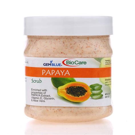 Glueblue Biocare Papaya Face And Body Scrub 500Ml