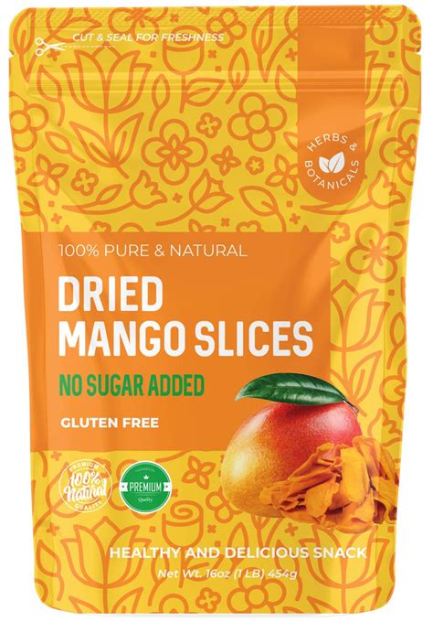 Buy Dried Mango No Sugar Added 16 Oz Dried Mangoes Unsweetened Dried