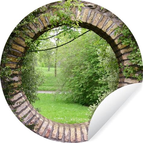 Wallcircle Muurstickers Behangcirkel Park Doorkijk Natuur