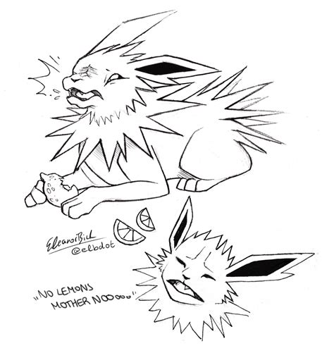 Pokemon Coloring Pages Jolteon