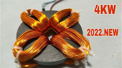 How To Twist Copper Wire Into V Generator Use Permanent Magnet