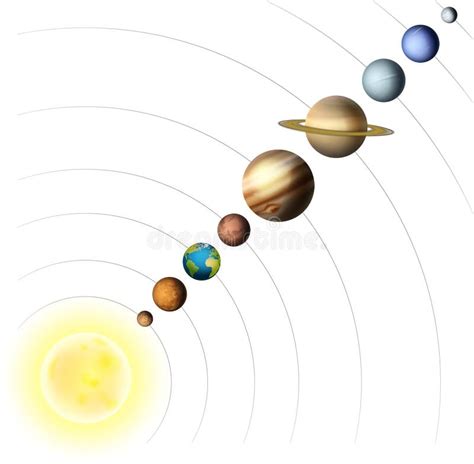 Planeter I Solsystemet Vektor Illustrationer Illustration Av Astronomi