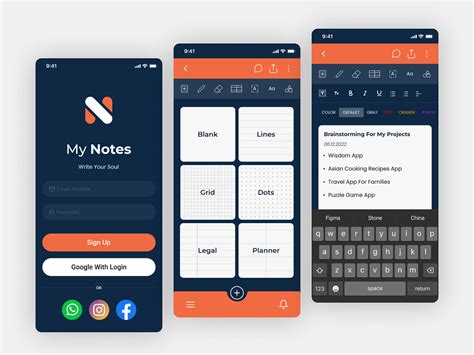 My Notes App Design Behance