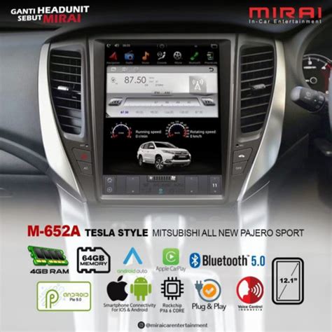 Jual Headunit Android Mirai M A Tesla Style Oem Pajero Sport