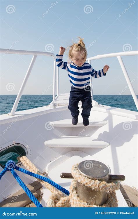 Baby Boy Enjoy Vacation Sea Cruise Ship Child Sailor Boy Sailor