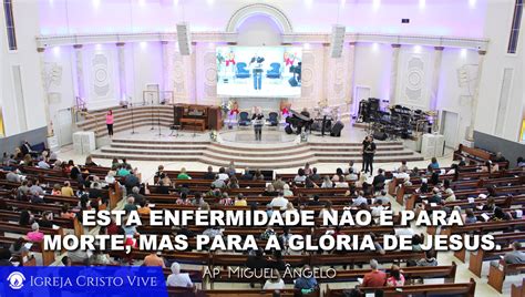 Esta enfermidade não é para morte mas para a Glória de Jesus Domingo